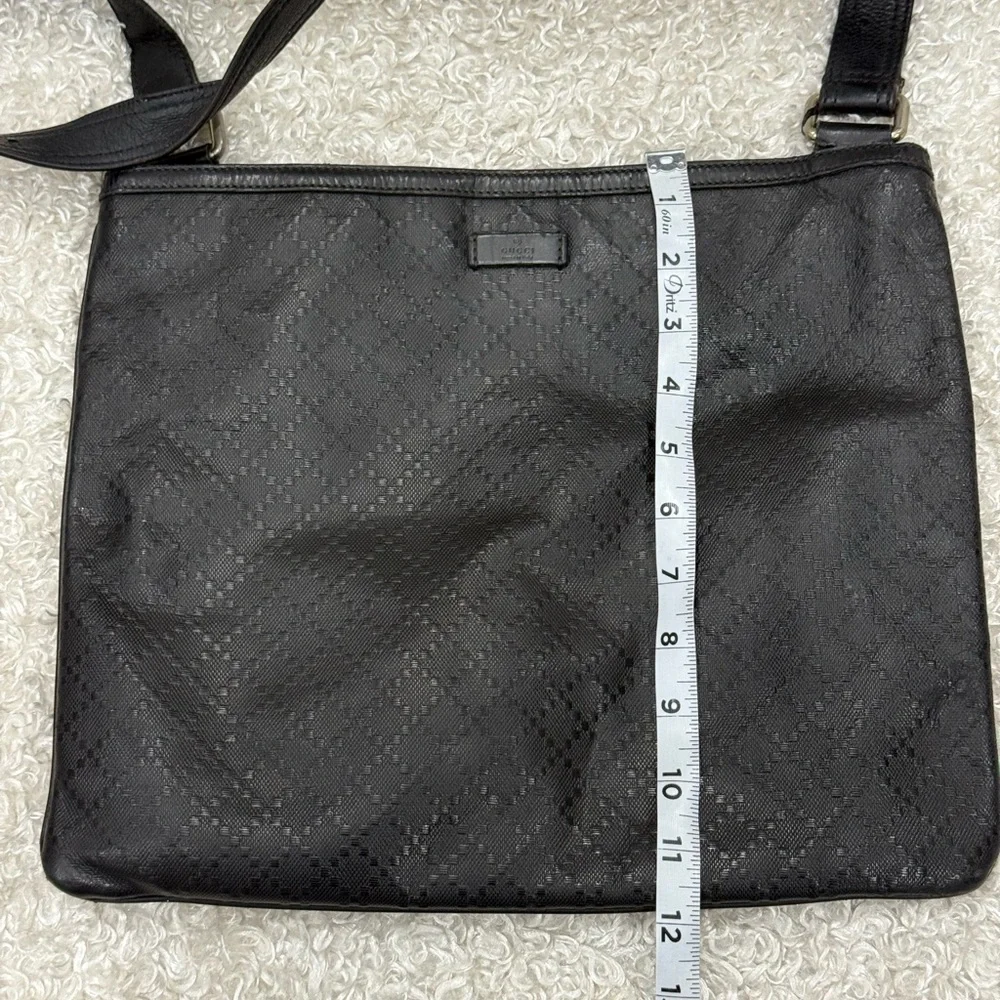 GUCCI Diamante Unisex Black Messenger Bag